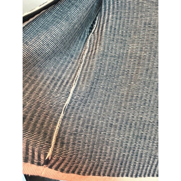 CCC Handcrafted Alpaca Striped Hooded Baja Sweater Jacket Size Large - Picture 6 of 9